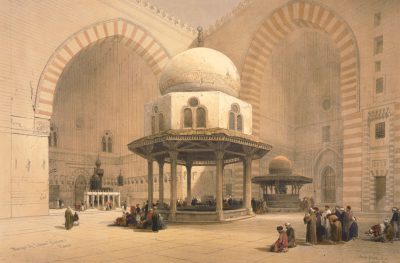 David Roberts, Mosque of Sultan Hasan, Cairo, 1848